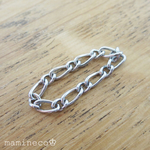 8号サイズ ステンレス製 チェーンリング フィガロチェーン 幅3mm