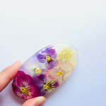 押し花バレッタ ビオラ