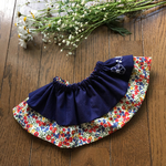 3wayふわふわお花スタイ×リバティ