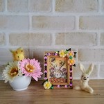 蜂🐝と新生姜の春+ミニ装飾品付きフォトフレーム