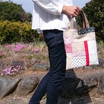 【sale】パッチワークとチノクロスのバッグ