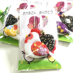 《送料無料♡母の日に♡》 和風小物 おかあさんニワトリ 縮緬細工の根付ストラップ ②