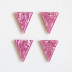 【4個】 raspberry isosceles triangle ＊アクリルチャーム