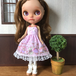 ワンピピンク ブライス リカちゃんサイズ