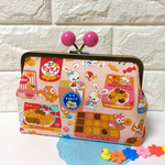 yuk***さま専用☆彡お菓子なレトロ動物☆あめ玉がま口通帳ポーチ