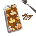 【送料無料】ごちそうとネコグリッターケース【受注】