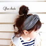 【baby】グレンチェックヘアバンド