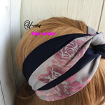 pink rose ×ネイビーターバン