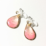 桜色の雫ノンホールピアス/ピアス