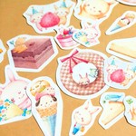 フレークシール♪うさぎ&スイーツ他