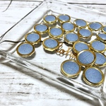 ボタン カボション  ピアス 素材