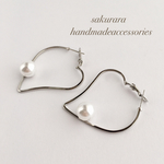 全品￥300✨春におすすめ🌸ハートリングのパールピアス