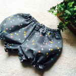 ベビー かぼちゃパンツ スター グレー