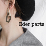 【1ペア】 stylish 幾何学chain pierce 