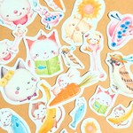 フレークシール♪動物ほのぼの