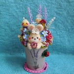 お花畑のうさぎさん　ラベンダー