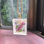 送料無料 イヌタデの花 綺麗ペンダント