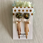 フリンジスティック✱カボションピアス