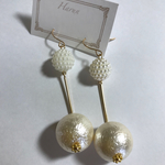 Harun♡大ぶりビーズピアス♡イヤリング可
