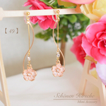【 49 】流桜*. イヤリング / ピアス