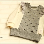 ﾘﾎﾞﾝ△肩ﾌﾘﾙｶｯﾄｿｰ△size100△ｸﾞﾚｰ