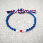 ワールドカップ 日本代表カラー☆SAMURAI BLUE☆ハンドメイド☆ミサンガ☆アンクレット