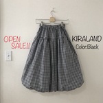 No.1 OPEN SALE!!ラスト１着♡定番ギンガムチェックのバルーンスカート《ブラック》