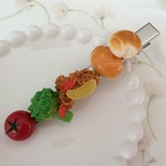 ランチみたいなヘアクリップ♡9.6cm
