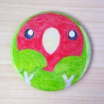 まんまるコザクラインコ缶ミラー