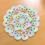 お花のレースポットマット