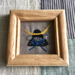 ＊  こどもの日刺繍のミニ額＊伊達