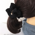 シンプル♡ブラック シュシュ