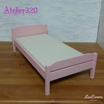 ベッド Dタイプ 32cm  シングルサイズ ミニチュア家具 ドールハウス