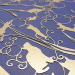 切り絵 猫いっぱい　原画