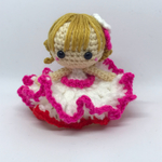 ご予約品  ホワイトピンクちゃん  あみぐるみ