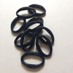 10個 21×31mm アクリルツイストオーバルリング ネイビー