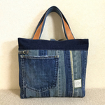 sowelu2015様専用デニムパッチtote bag m203