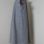 ギンガム　後ろギャザー切り替えワンピース👗