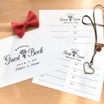 A5サイズ 結婚式 芳名帳 名前のみ ゲストブック チューリップブーケ スプリングウェディング 【80名分】＋表紙 1枚