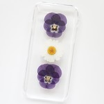 押し花のiPhoneケース - viola - as a child  ⑦