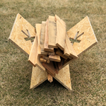 ☆アスタリスク薪置き台☆キャンプ☆アウトドア☆薪ストーブ☆焚き火