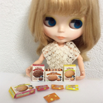 箱入りクッキーのパッケージ ＊1/6サイズ ミニチュア