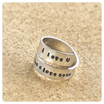 再！好きな文字を！2段メッセージリング💍セミオーダー刻印リング☆