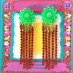 水中花イヤリング