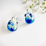 再販✳︎青イロ花咲くピアス