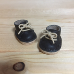 オビツ11 サイズ 編み上げシューズ 黒