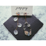  flower wreath  earring ドライフラワーリースイヤリング