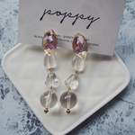 dry flower × clear earring ドライフラワー×クリアイヤリング(カスミソウ)