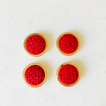 Red Gold Flame Cabochons