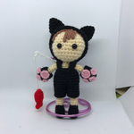 ご予約品 送料無料 黒猫ちゃん着ぐるみ セット